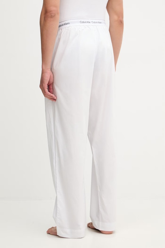 Calvin Klein Underwear spodnie piżamowe męskie bawełniane LV00NM2830 biały SS26