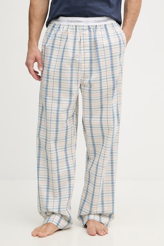 Calvin Klein Underwear pyžamové nohavice pánske bavlnené béžová LV00NM2830