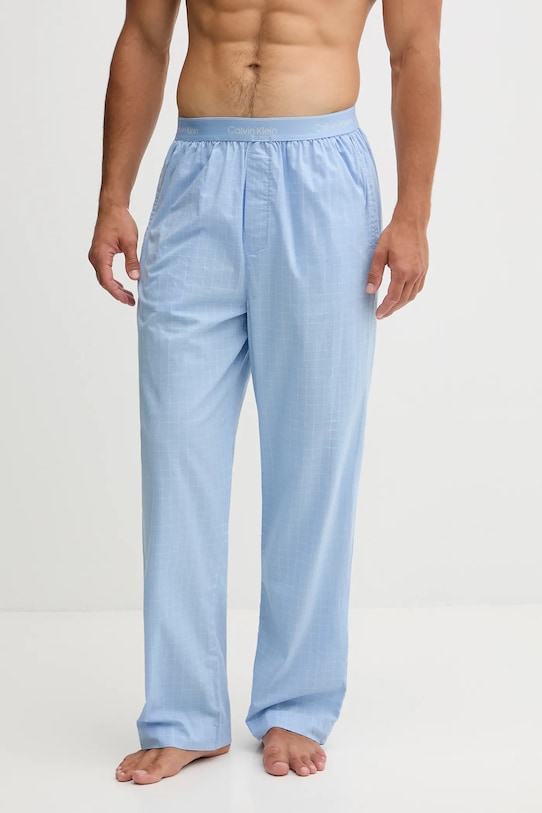 Ρούχα Βαμβακερό παντελόνι πιτζάμα Calvin Klein Underwear LV00NM2830 μπλε
