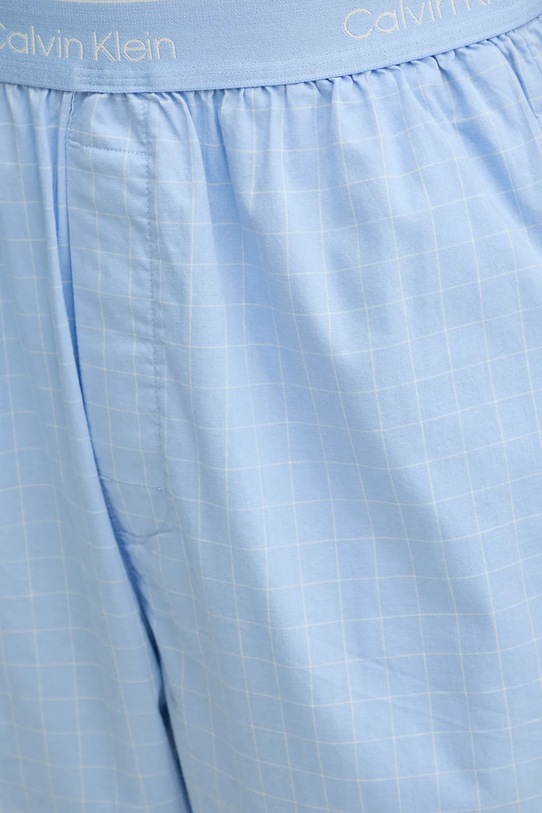 Βαμβακερό παντελόνι πιτζάμα Calvin Klein Underwear μπλε LV00NM2830