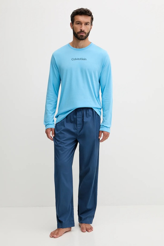 Calvin Klein Underwear pantaloni notte in lana LV00NM2830 blu navy AW25