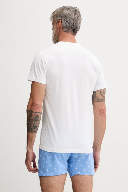 Odzież Calvin Klein Underwear piżama męska bawełniana LV00NM2906 biały