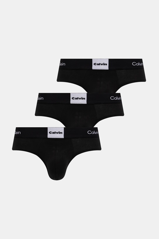 Слипы Calvin Klein Underwear 3 шт трикотаж чёрный LV00NB4475