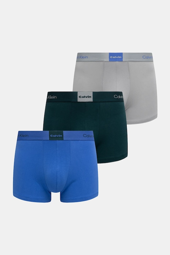 Boxerky Calvin Klein Underwear 3-pak pletenina tmavomodrá LV00NB4476