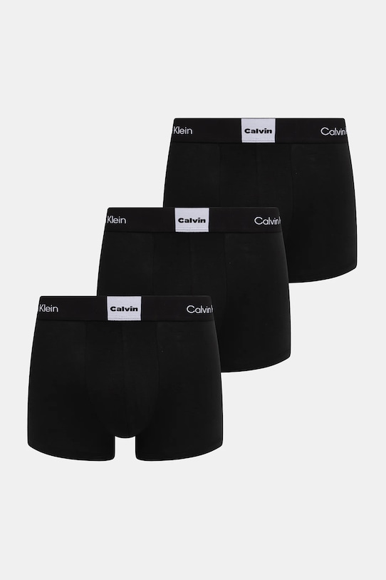 Боксери Calvin Klein Underwear 3-pack трикотаж чорний LV00NB4476
