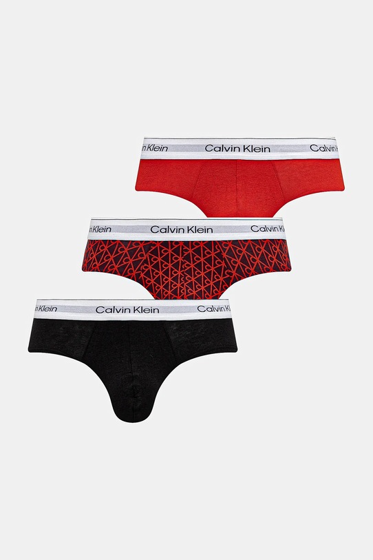 Слипы Calvin Klein Underwear 3 шт трикотаж красный LV00NB4563