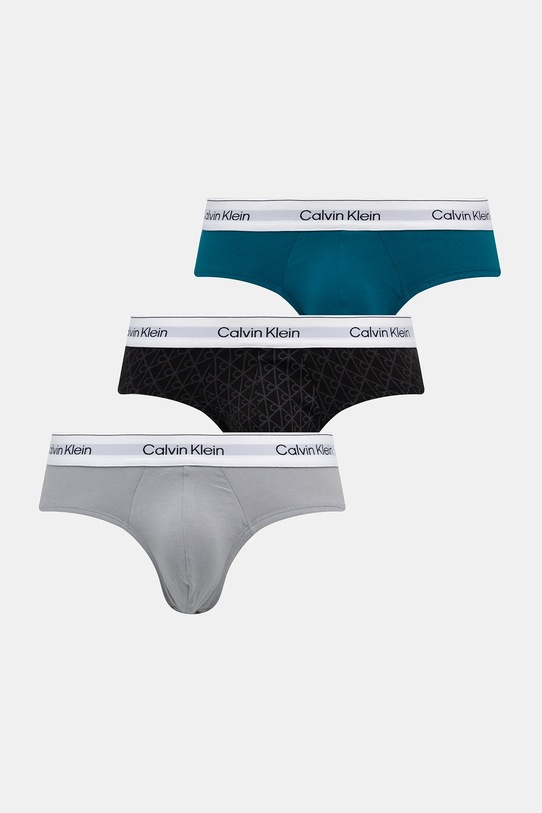 Calvin Klein Underwear slipy 3-pack dzianina turkusowy LV00NB4563