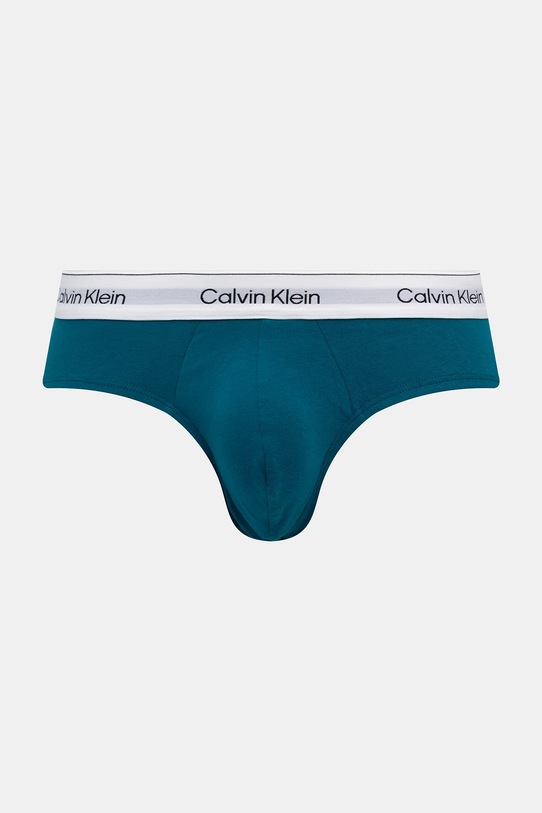 Slipy Calvin Klein Underwear 3-pak tyrkysová LV00NB4563