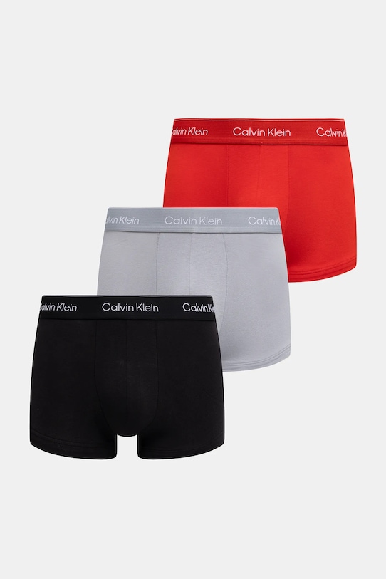Боксери Calvin Klein Underwear 3-pack дрібний узор червоний LV00NB4564