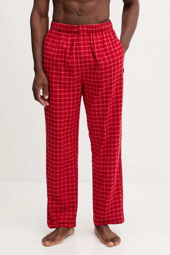 Calvin Klein Underwear spodnie piżamowe bawełniane LV00NM2923 czerwony AW25