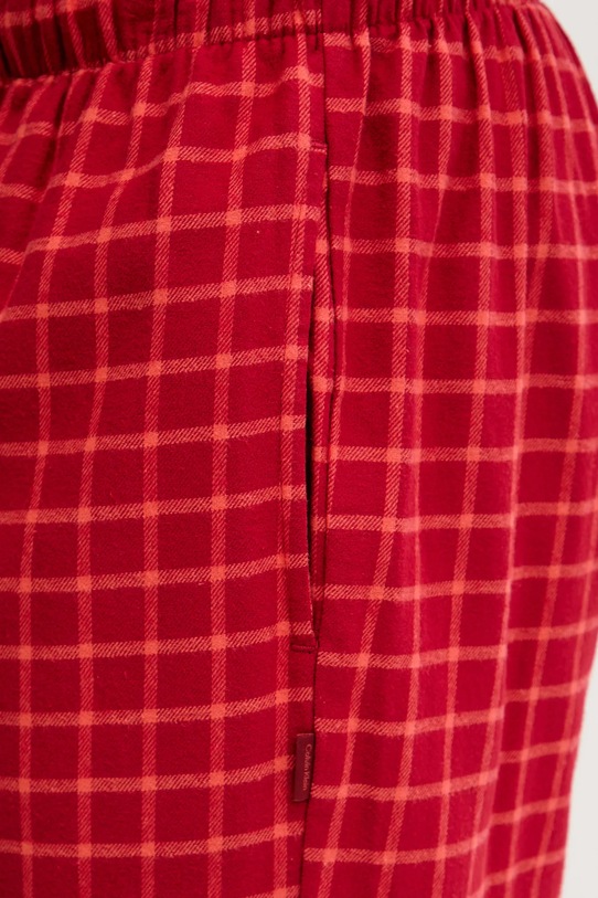 Calvin Klein Underwear spodnie piżamowe bawełniane czerwony LV00NM2923