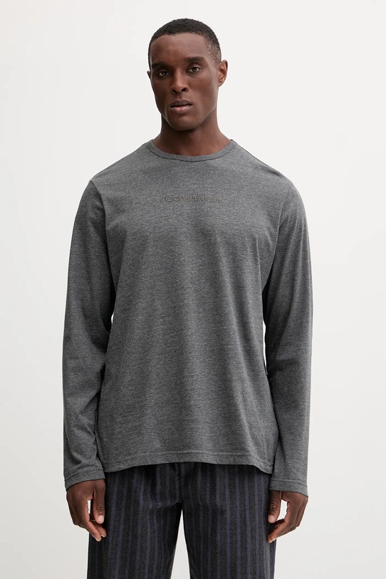Calvin Klein Underwear piżama bawełniana LV00NM2955 szary AW25