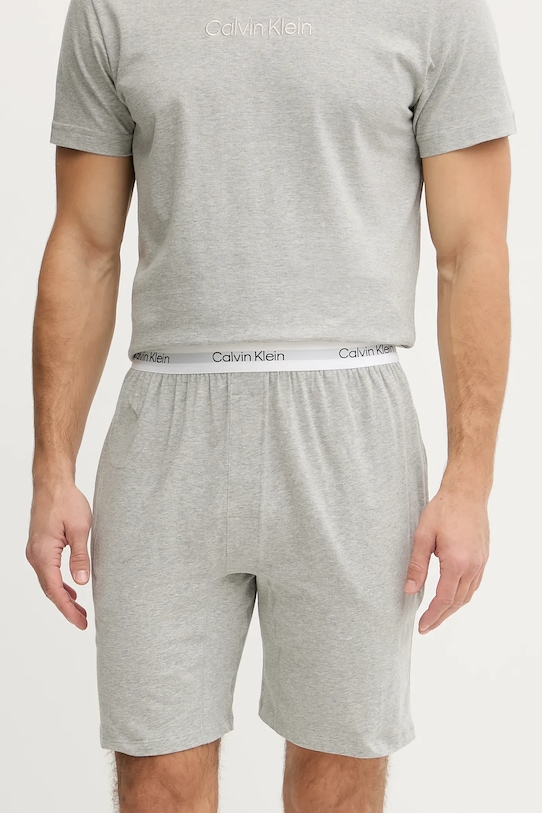 Odzież Calvin Klein Underwear piżama bawełniana LV00NM2960 szary