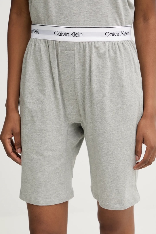 Βαμβακερές πιτζάμες Calvin Klein Underwear γκρί LV00NM2960