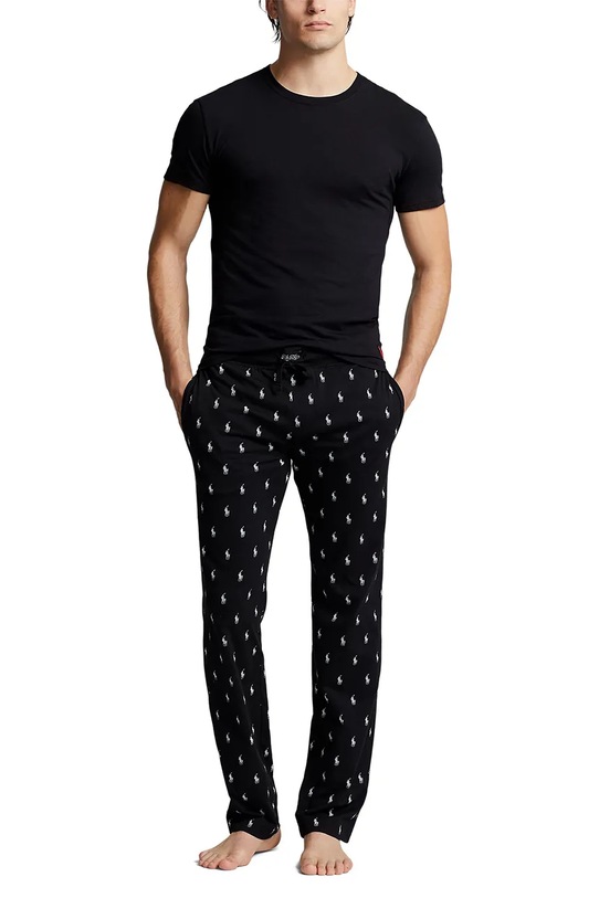 Oblečenie Bavlnené pyžamové nohavice Polo Ralph Lauren 714899514 čierna