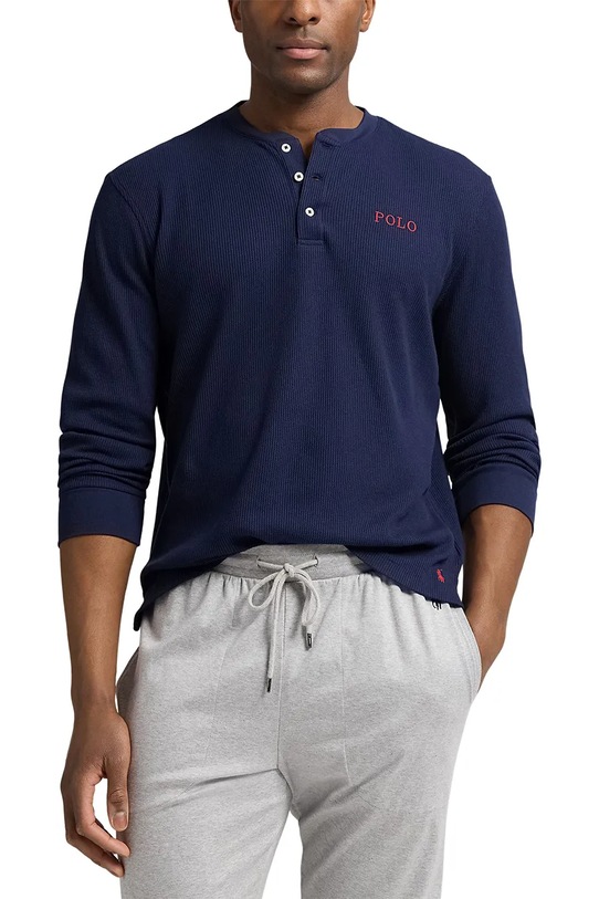 Polo Ralph Lauren longsleeve piżamowy aplikacja granatowy 714950609