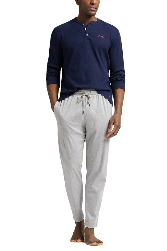 Odzież Polo Ralph Lauren longsleeve piżamowy 714950609 granatowy
