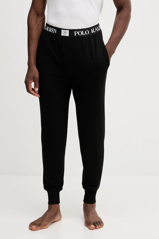 Spodnji del pižame Polo Ralph Lauren Pletenina črna 714P01949