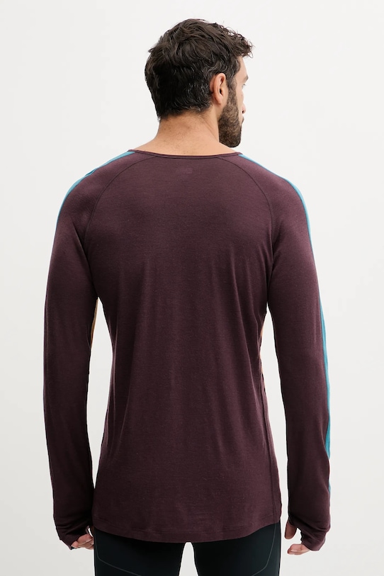 Icebreaker longsleeve funcțional din lână Merino 200 Oasis IB0A57E10JK1 maro AW25