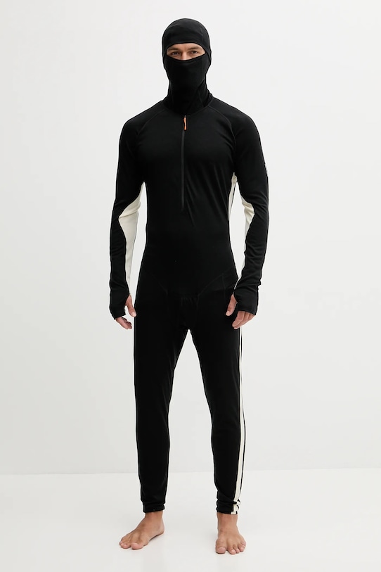 Icebreaker funkcionális gyapjú kezeslábas Merino 200 Oasis Planet friendly fekete IB0A57D40JE1