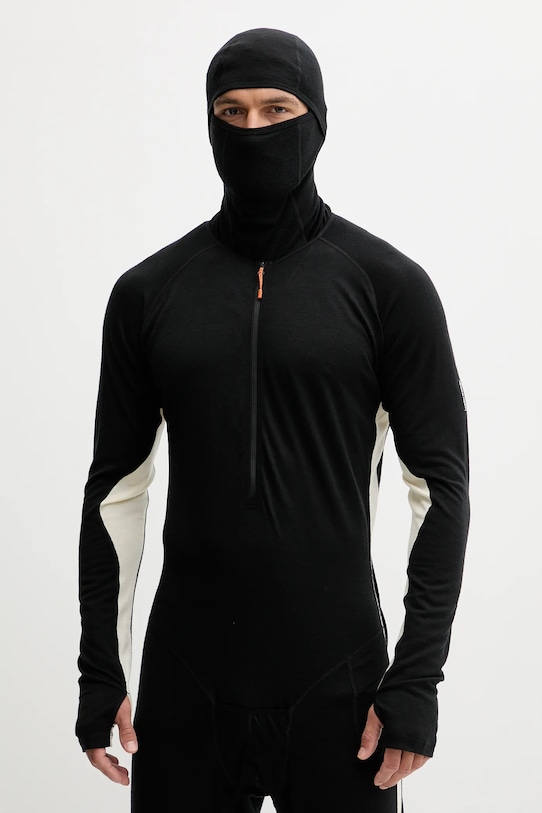 Icebreaker funkcionális gyapjú kezeslábas Merino 200 Oasis IB0A57D40JE1 fekete AW25