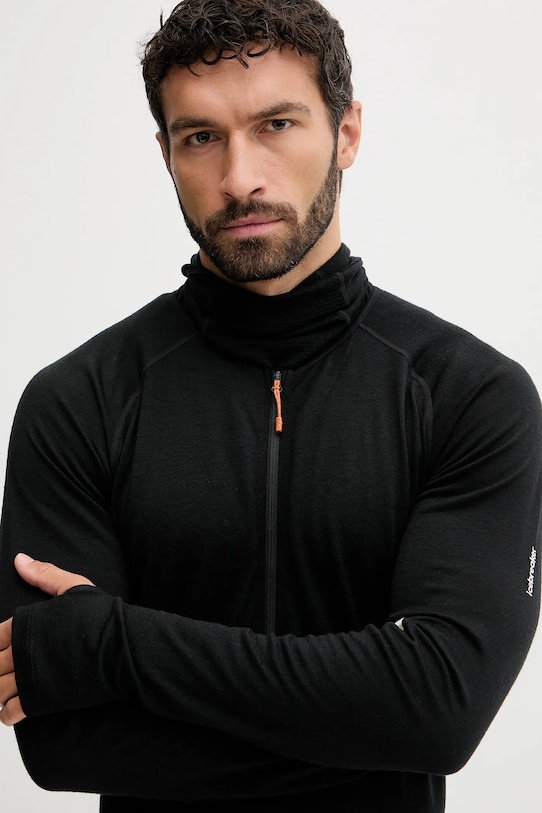 Icebreaker funkcionális gyapjú kezeslábas Merino 200 Oasis fekete IB0A57D40JE1