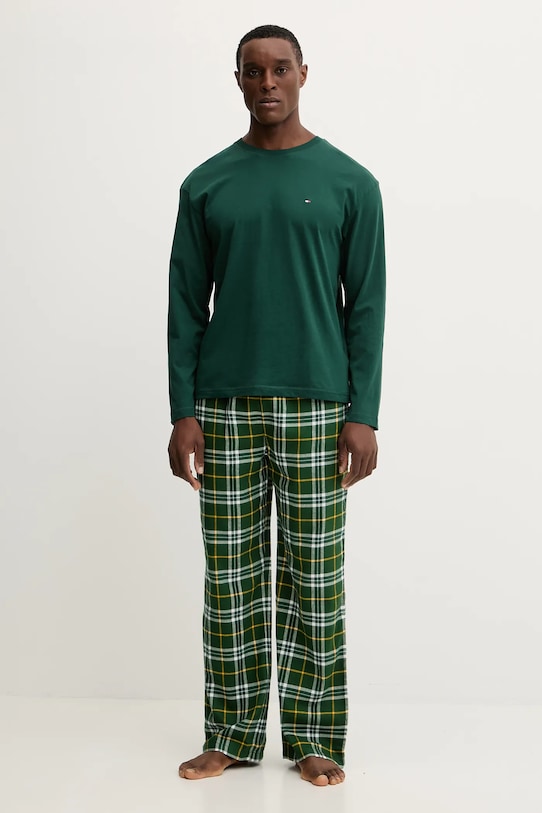 Tommy Hilfiger piżama tkanina zielony UM0UM03657