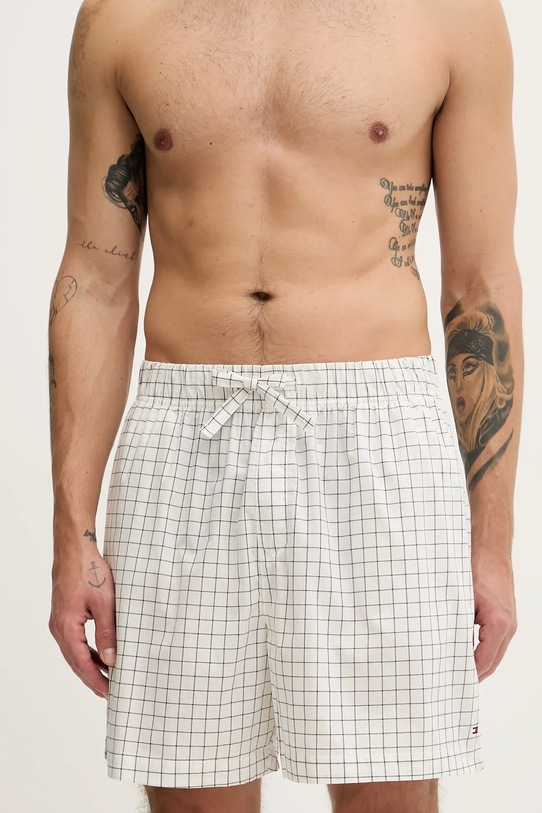 Bavlnené pyžamo Tommy Hilfiger UM0UM03684 béžová AW25