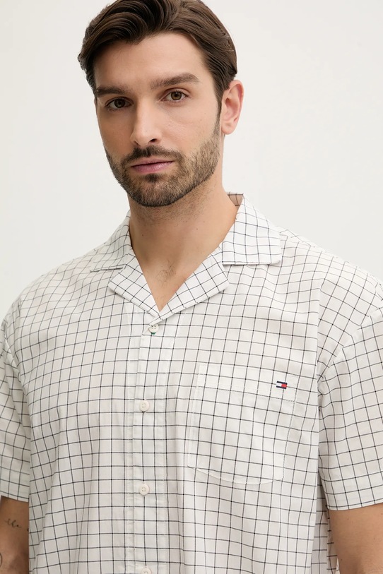 Bavlnené pyžamo Tommy Hilfiger béžová UM0UM03684