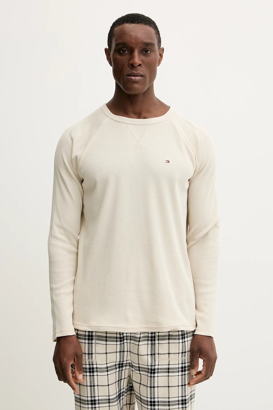 Tommy Hilfiger piżama UM0UM03699 beżowy AW25