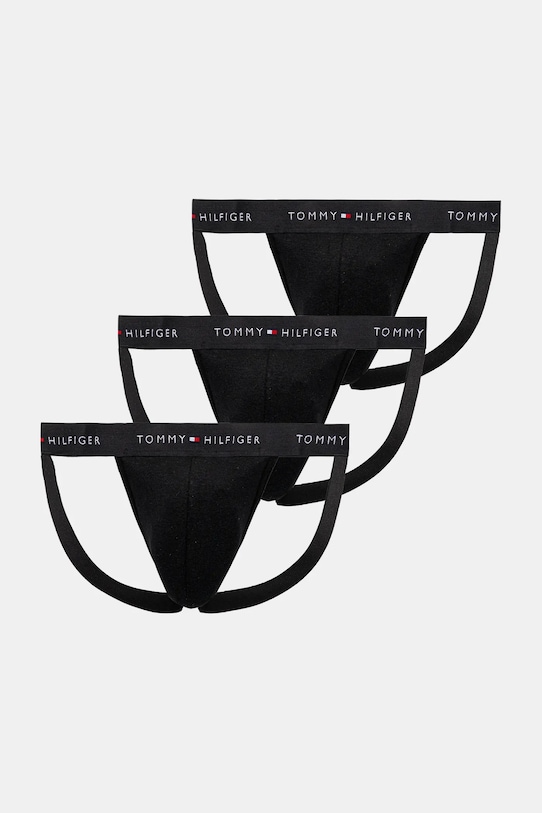 Tommy Hilfiger jockstrap 3-pack dzianina czarny UM0UM03384