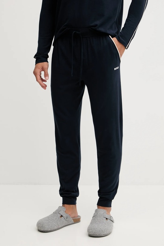 Homewear hlače BOSS pletivo mornarsko plava 50550485