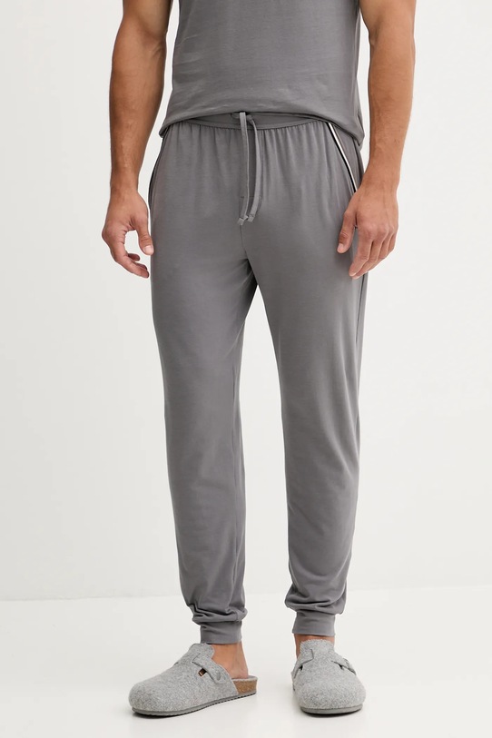 Homewear hlače BOSS pletivo siva 50550485