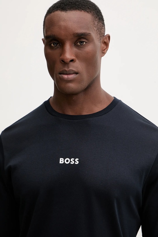 BOSS piżama bawełniana 50550547 granatowy