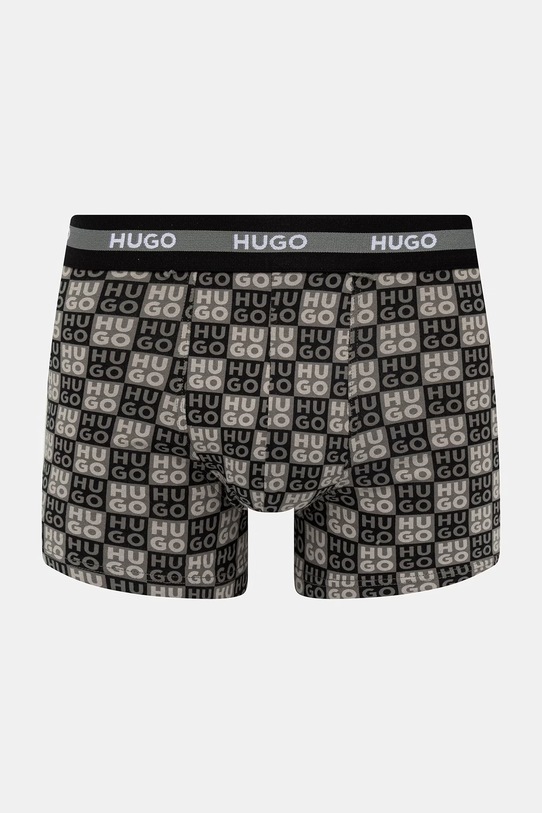 HUGO boxerky pánske s bavlnou TRUNK TR PLANET DES 3-pak 50545668 zelená SS26