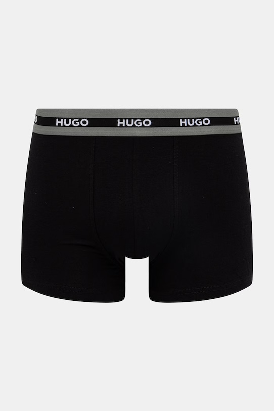 Oblečenie HUGO boxerky pánske s bavlnou TRUNK TR PLANET DES 3-pak 50545668 zelená