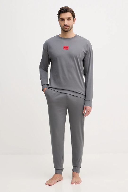 HUGO pijama GALAXY_LONG SET set gri 50549188