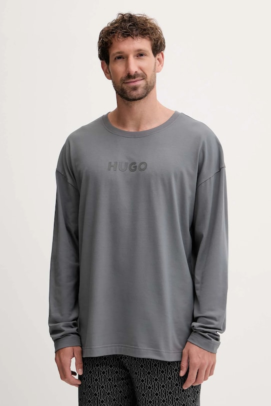 HUGO piżama 50550098 szary AW25