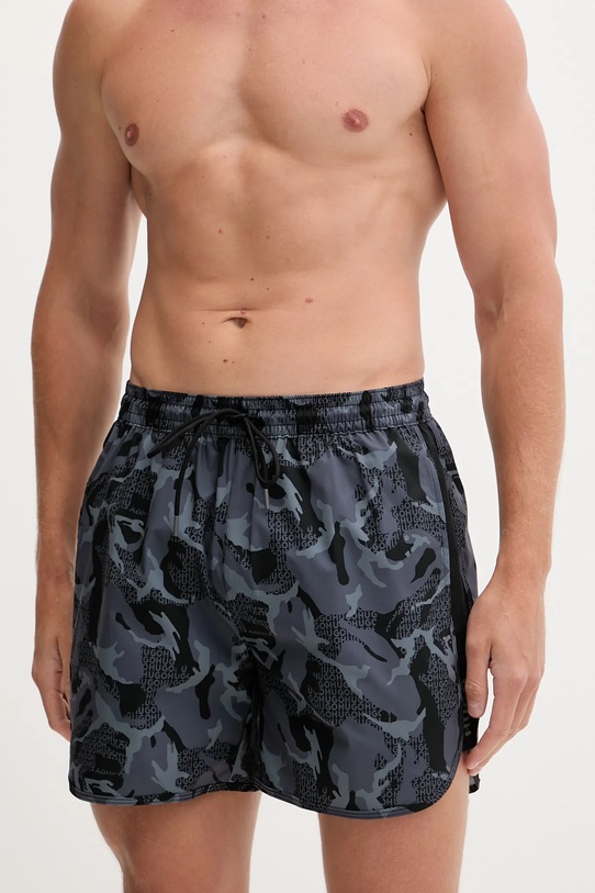 HUGO szorty kąpielowe 50545412 czarny AW25