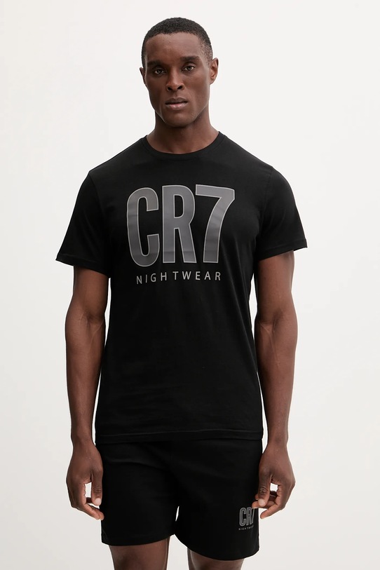 CR7 Cristiano Ronaldo piżama bawełniana 8730.41.2613 czarny NC25