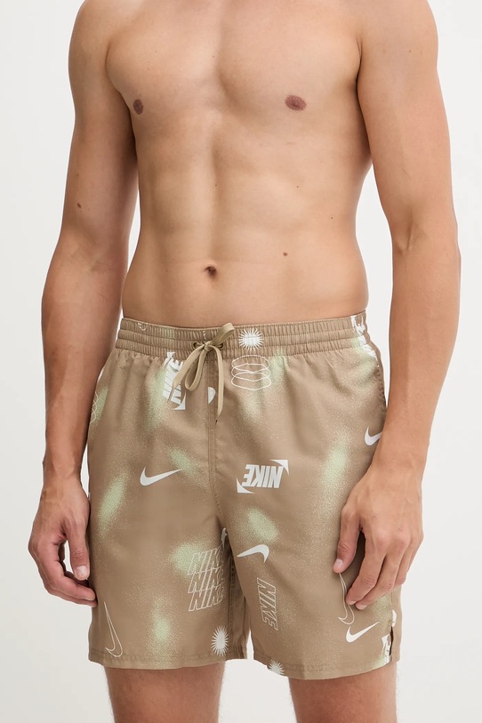 Nike szorty kąpielowe NESSF563 beżowy AW25