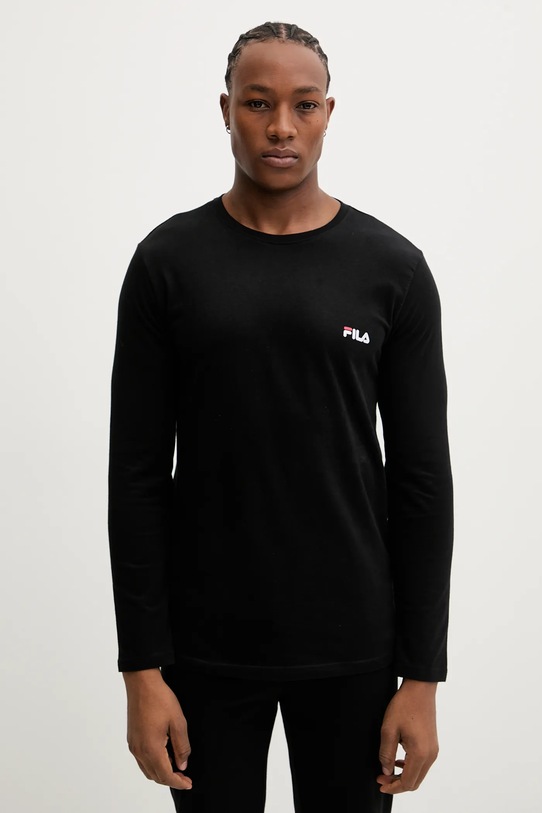 Fila piżama bawełniana FPW1231 czarny AW25