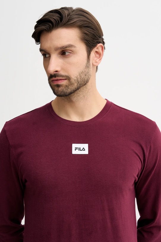 Odzież Fila piżama bawełniana FPW1232 bordowy