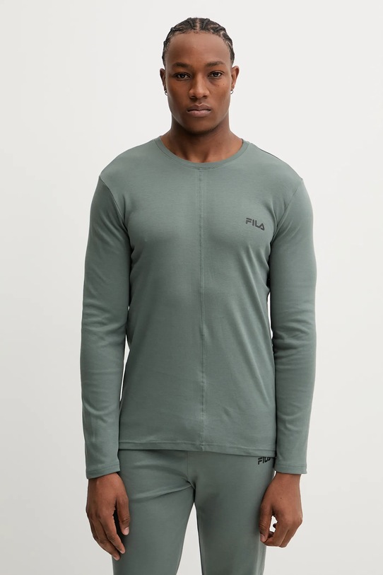 Памучна пижама Fila FPW1234 сив AW25