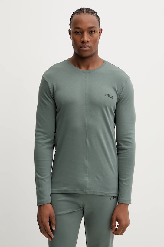 Памучна пижама Fila FPW1234 сив AW25