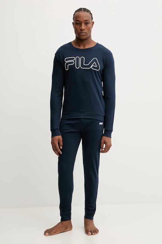 Fila piżama bawełniana nadruk granatowy FPW1235