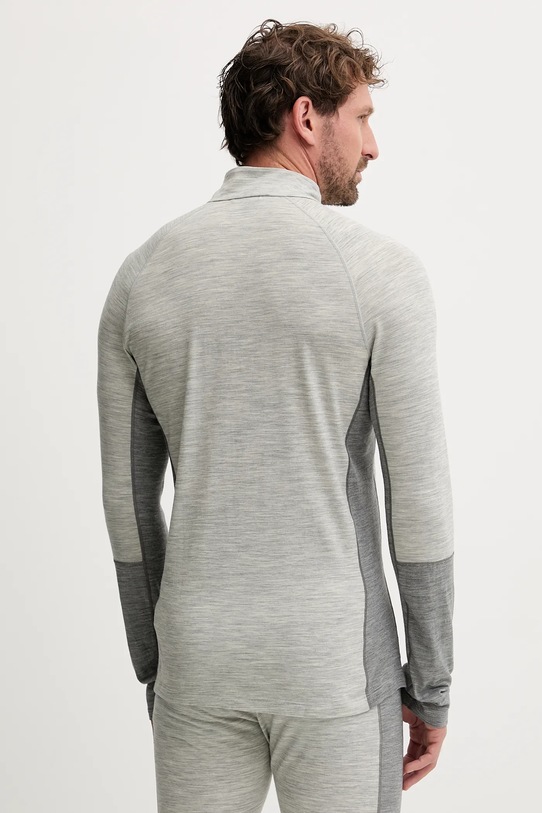 Odzież Peak Performance longsleeve funkcyjny z dodatkiem wełny Magic G80934 szary