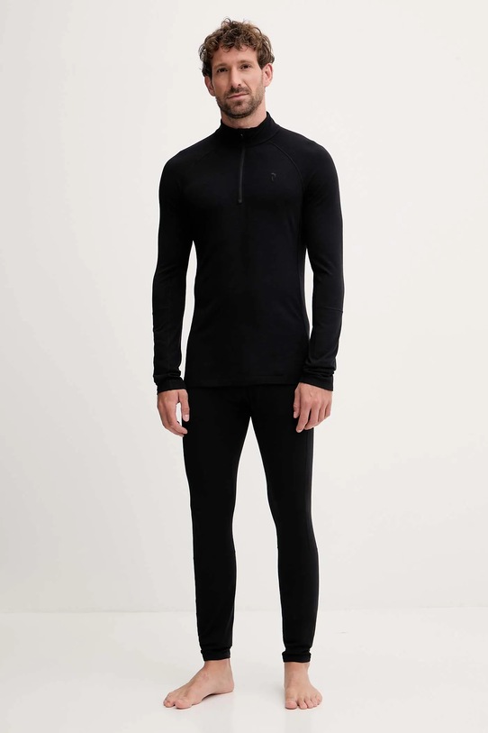 Peak Performance longsleeve funkcyjny z dodatkiem wełny Magic G80934 czarny AW25