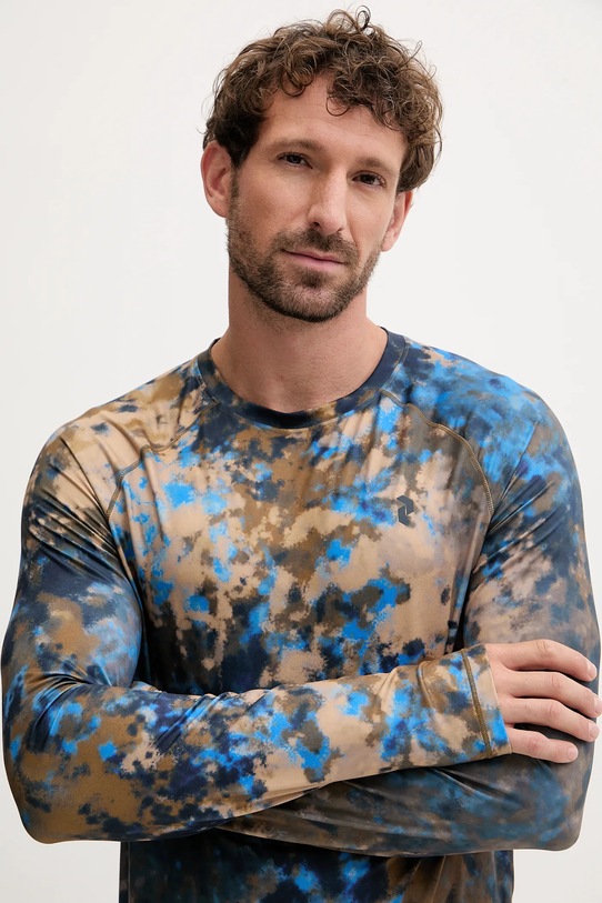 Peak Performance longsleeve funkcyjny AOP niebieski G80592