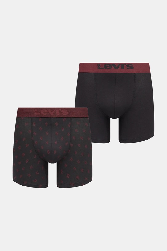 Боксеры Levi's 2 шт гладкий чёрный 37149.1171